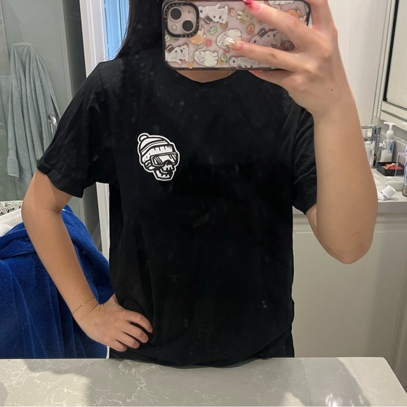 Black skeleton ski shirt base layer - Picture 2 of 6